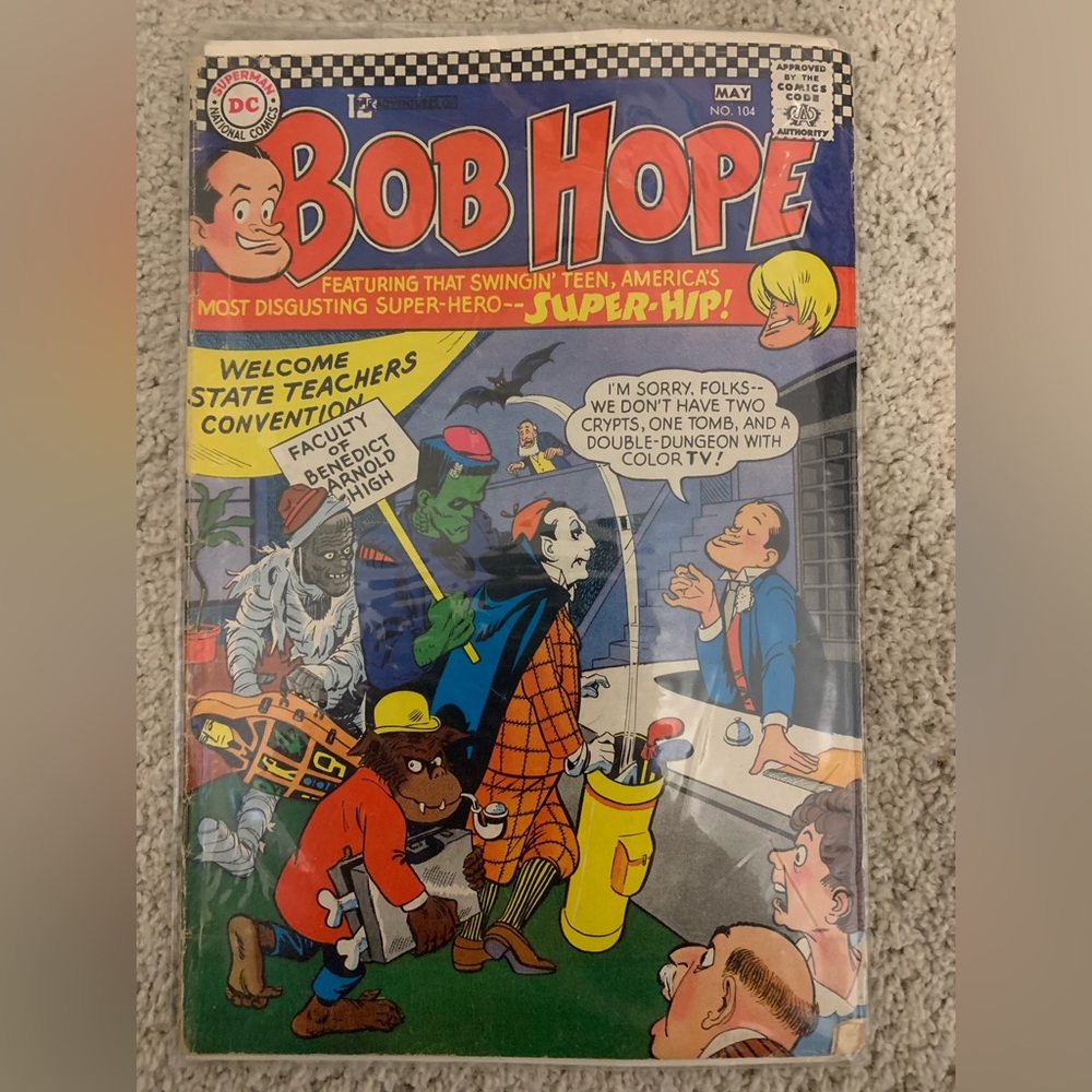 Vintage 1967 Bob Hope Comic #104 – Dracula, Frankenstein, Wolfman, Mummy